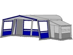 Te Velde Voortent De Wenne 310 Cm Blauw 6 Te Velde Voortent De Wenne 310 Cm Blauw -Camp Terrain Nest Verkoop 1 2 te velde voortenten met uitbouw de wenne blauw7