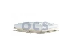 MPK Dakluik 40x40 Grijs Kader+Combirollo