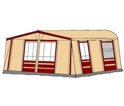 Te Velde Voortent Prelude 350 Cm Bordeaux -Camp Terrain Nest Verkoop 14 tevelde voortent prelude bordeaux 350 rechts 2