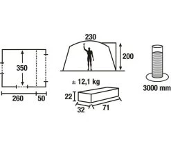 High Peak Bustent Tour. 3 High Peak Bustent Tour. -Camp Terrain Nest Verkoop 14154 1 high peak bustent tour tekening 9