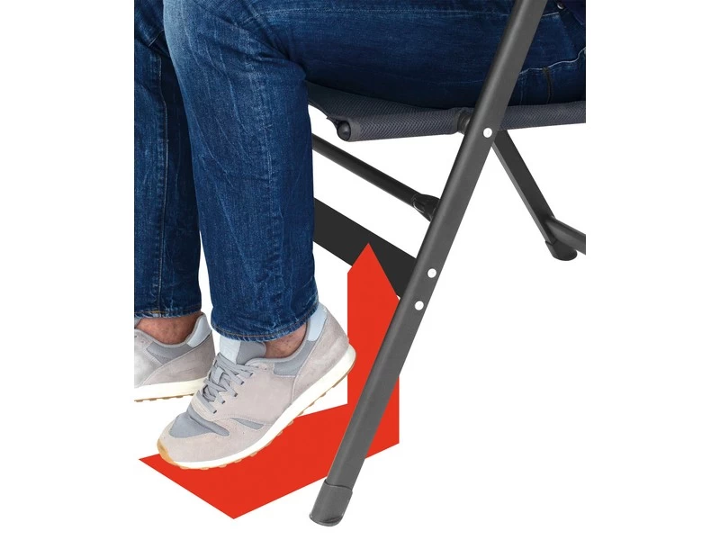 Eurotrail Grenoble 3d Mesh Campingstoel Grijs 2 Eurotrail Grenoble 3d Mesh Campingstoel Grijs - Afbeelding 2