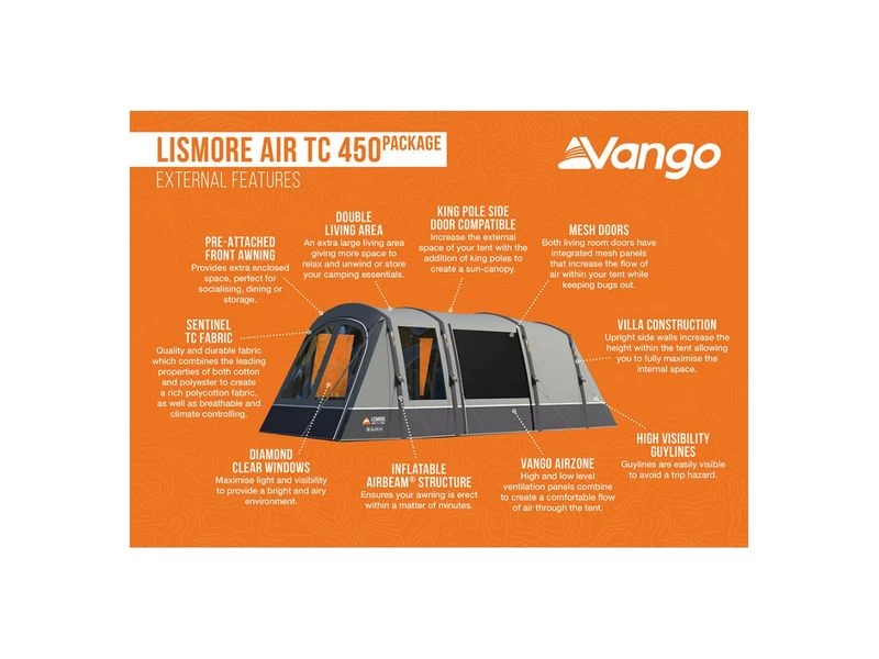 Vango Opblaasbare Tent Lismore Air Tc 450 Package 4 Vango Opblaasbare Tent Lismore Air Tc 450 Package - Afbeelding 4