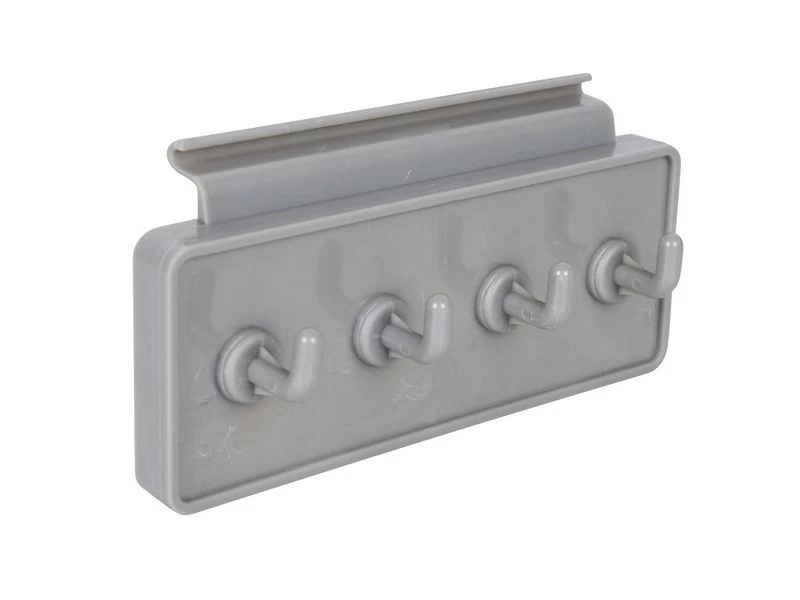 Bo-Camp Kapstok Voor Caravanrail 4 Haaks Wit 1 Bo-Camp Kapstok Voor Caravanrail 4 Haaks Wit