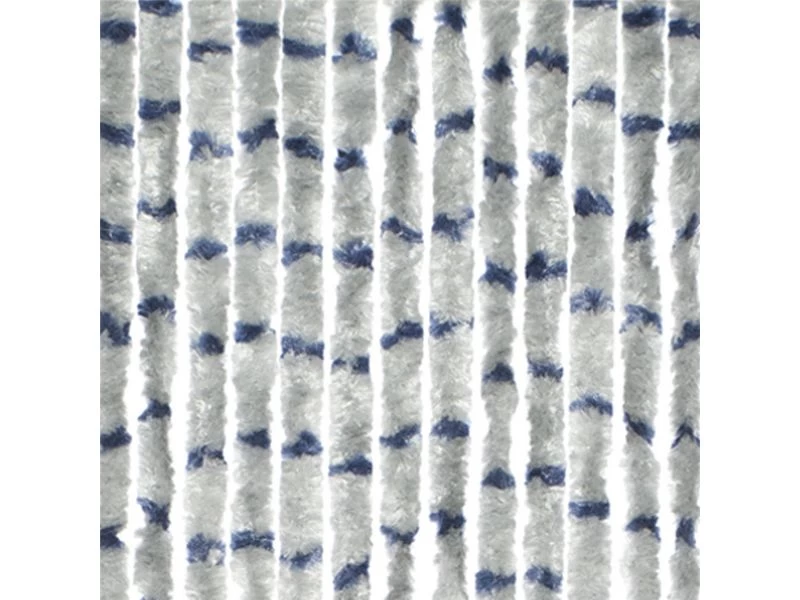 Travellife Chenille Streep Grijs/blauw 56x185cm 1 Travellife Chenille Streep Grijs/blauw 56x185cm
