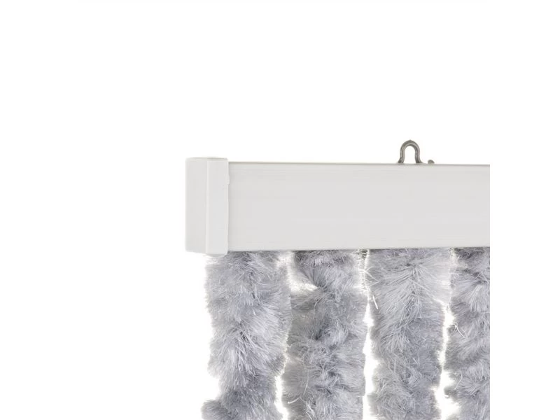 Travellife Chenille Streep Grijs/blauw 56x185cm 4 Travellife Chenille Streep Grijs/blauw 56x185cm - Afbeelding 4