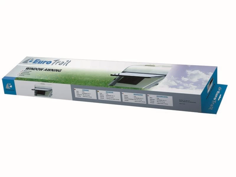 Eurotrail Caravan Raamluifel 190 X 90 Grijs 2 Eurotrail Caravan Raamluifel 190 X 90 Grijs - Afbeelding 2