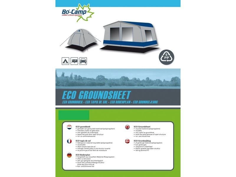Bo Camp Gronddoek Ecodoek Zwart 2 Bo Camp Gronddoek Ecodoek Zwart - Afbeelding 2
