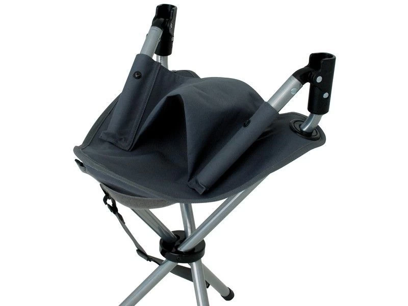 Eurotrail Vouwkrukje+Rugleuning Escabeau Staal Grijs 2 Eurotrail Vouwkrukje+Rugleuning Escabeau Staal Grijs - Afbeelding 2