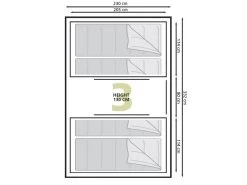 Eurotrail Vis-a-vis Tent Santiago BTC -Camp Terrain Nest Verkoop 55 2 eurotrail santiago btc plattegrond ette0609 2701