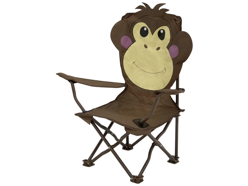 Eurotrail Kindervouwstoel Ardeche Animal Staal Monkey 1 Eurotrail Kindervouwstoel Ardeche Animal Staal Monkey