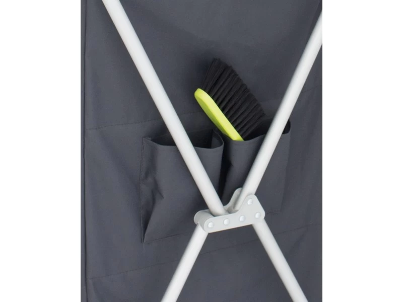 Eurotrail Kookeiland Chur Vouwbaar + Windscherm Grijs-Zwart 3 Eurotrail Kookeiland Chur Vouwbaar + Windscherm Grijs-Zwart - Afbeelding 3