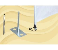 Bo-Camp Windschermharing 30 Cm 4 Stuks -Camp Terrain Nest Verkoop bo camp windscherm haring met plaat 4 stuks 4163900 2