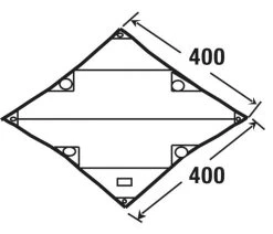 High Peak Tarp 2 -Camp Terrain Nest Verkoop high peak tarp 2 afmeting 10033 2
