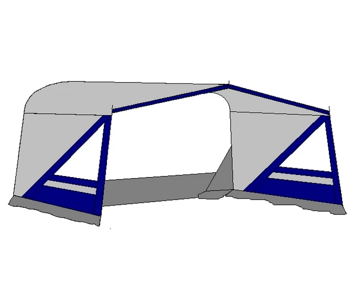 Te Velde Luifel Tarik 220 Cm Blauw 1 Te Velde Luifel Tarik 220 Cm Blauw
